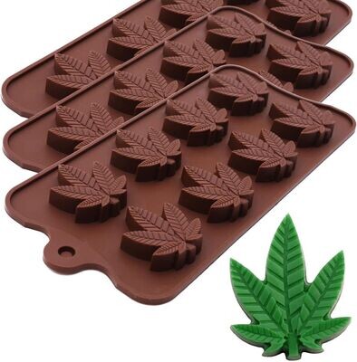 Cannabis Leaf Silicone Candy Ice Tray Mould