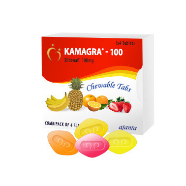 Kamagra Soft Chewable Tablets (Packet of 4 Tablets)