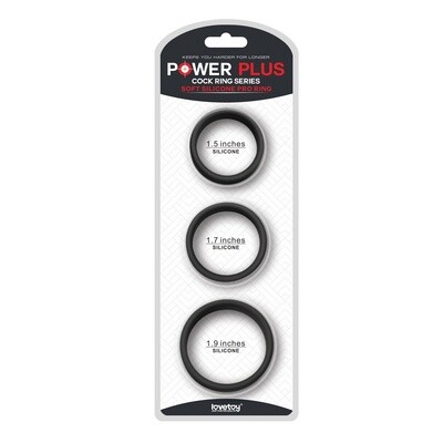 Lovetoy Power Plus Soft Silicone Pro Ring Set