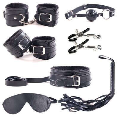 Black BDSM 7 Pcs​ Sex Set