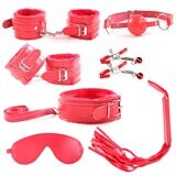 Red BDSM 7 Pcs Sex Set