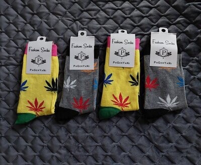Funky Cannabis Socks for Men Or Women