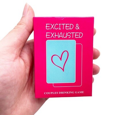 Excited &amp; Exhausted Couples Drinking Card Game