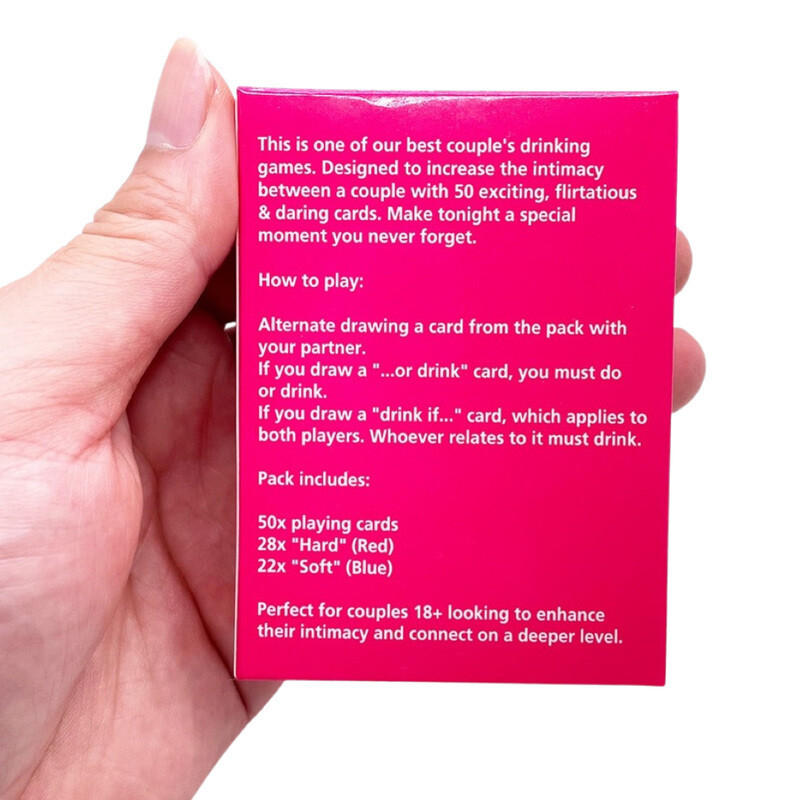 Excited &amp; Exhausted Couples Drinking Card Game
