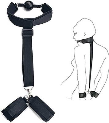 Submission Slave Restraint With Ball Gag