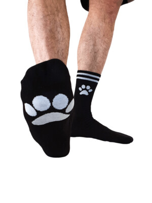 ​Puppy Play Paw Black Socks