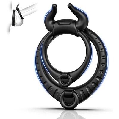 Bull Power Double Cock Ring Penis Enhancer