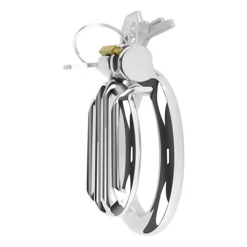 ​Jail Bars Stainless Steel Chastity Cage, Size: Small 40mm