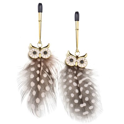 ​Owl Pendant Nipple Clips / Clit Clamps (1-Pair)