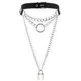 Gothic Lock Chain Necklace