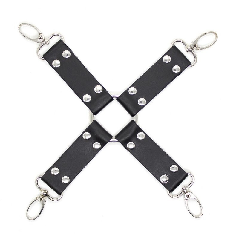 PU Leather Hog Tie Bondage Accessory