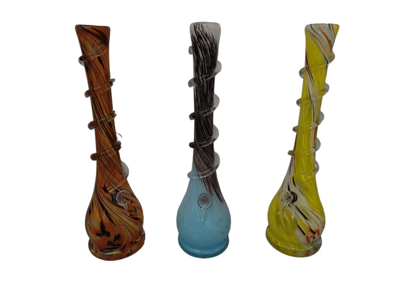 ​Glass Bubble Base Water Bong - Large 42cm
