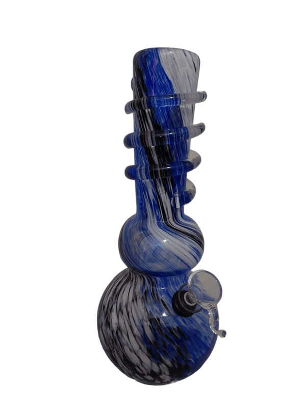 ​Glass Bubble Base Water Bong - Medium 25cm