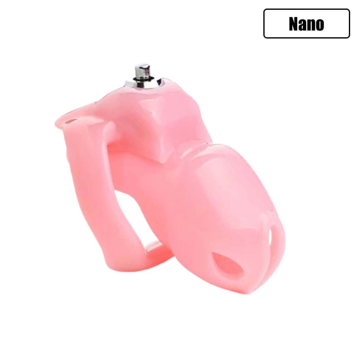 Sissy Boy Chastity Cage Built In Lock HT-V5, Size: Nano, 40mm ring