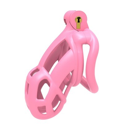 Pink Cobra Lightweight Chastity Cage Built In Lock