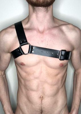 Fetish Play One Shoulder Men&#39;s Harness