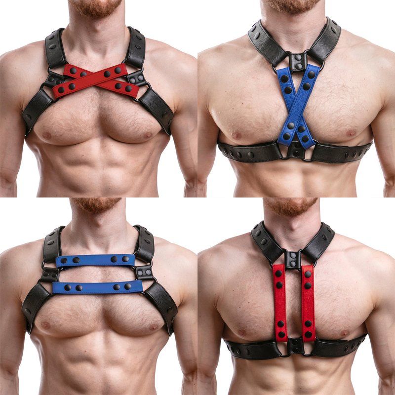 Fetish Play BDSM Cross Style Chest Chest Harness