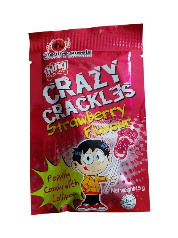 Crazy Crackles Strawberry Flavour - 15g