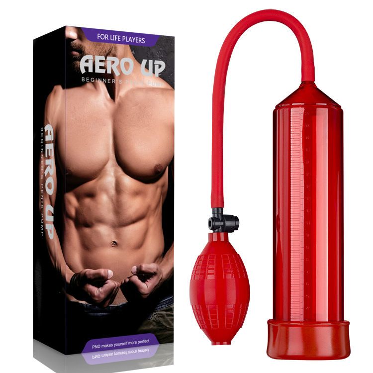 AeroUp Red Penis Pump With Quick Release Valve