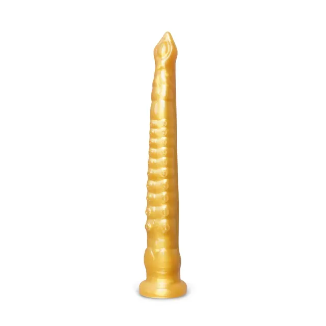 Golden Octopus Tentacle Anal Dildo