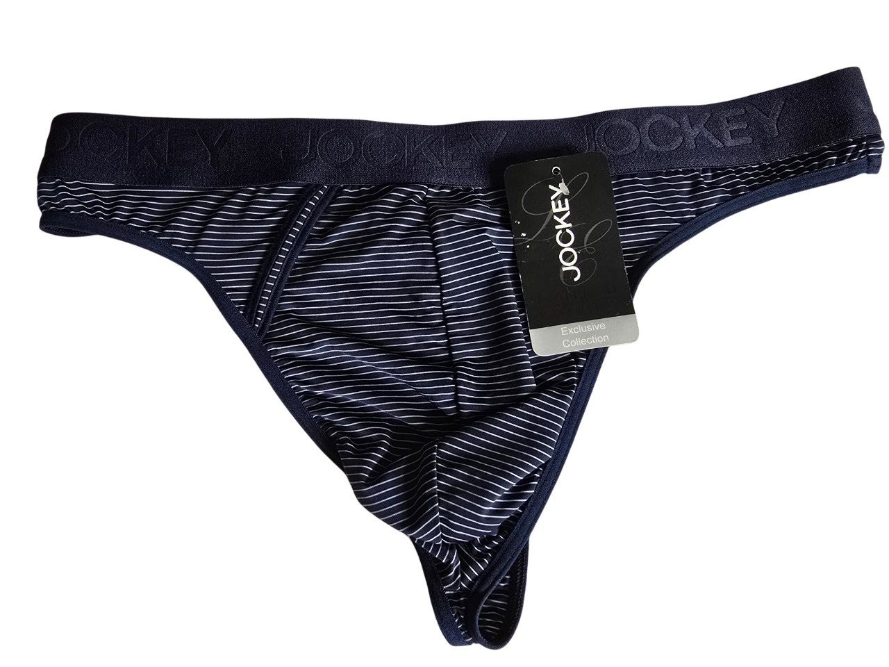 Jockey Men&#39;s G-string - Exclusive Collection Stripe, Size: XL