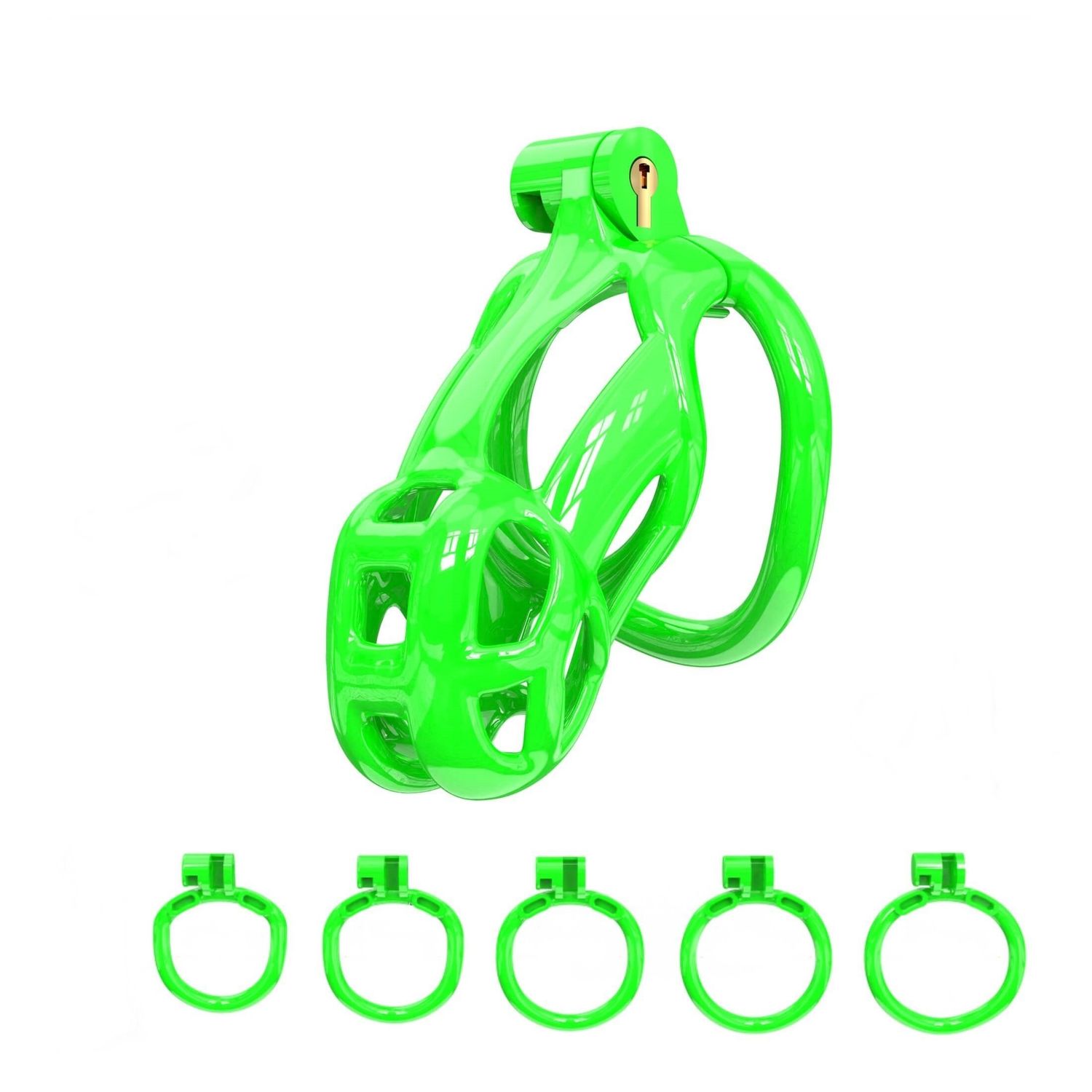 Green Cobra Chastity Cage