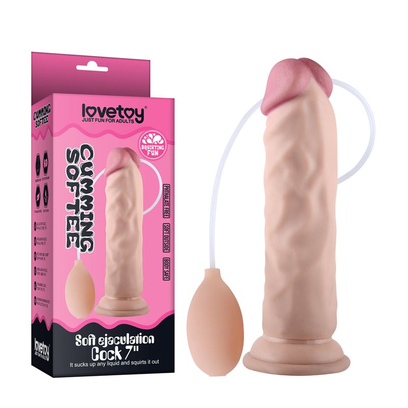 Lovetoy 8.5&quot; Soft Ejaculation Cock