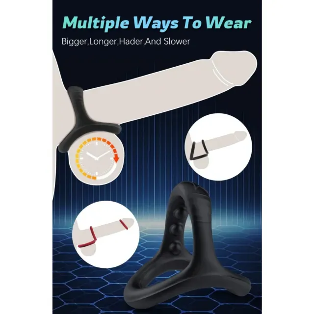 Silicone Cock Ring Set - 7pcs