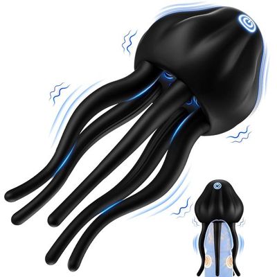 Rechargeable Jellyfish Glans Vibrator for Men