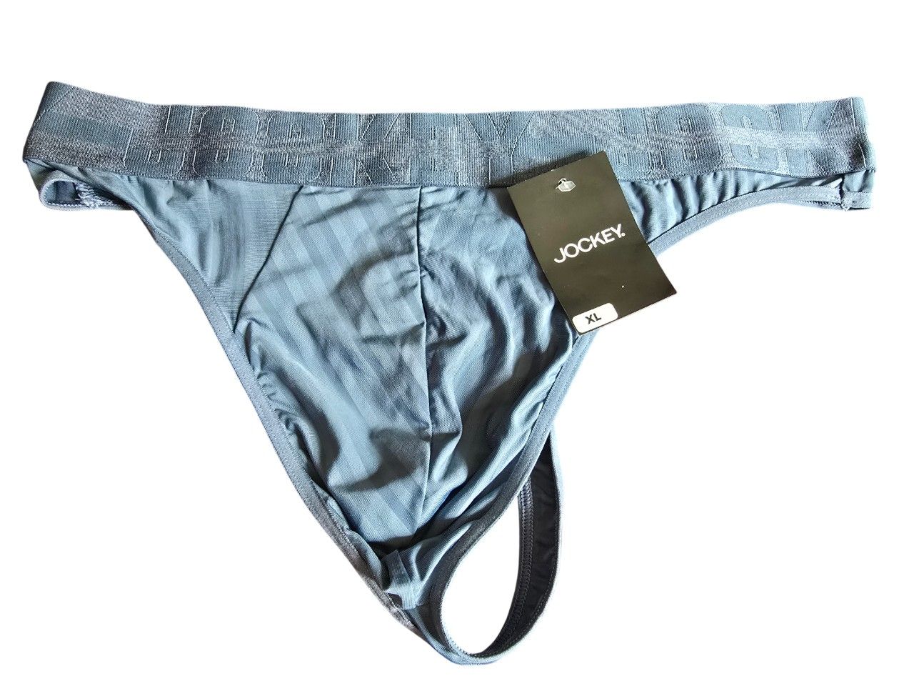 Jockey Men&#39;s G-string - Grey Stripes