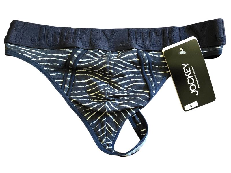 Jockey Men's G-string - Blue White Stripes Jockey Men's G-string - Blue White Stripes