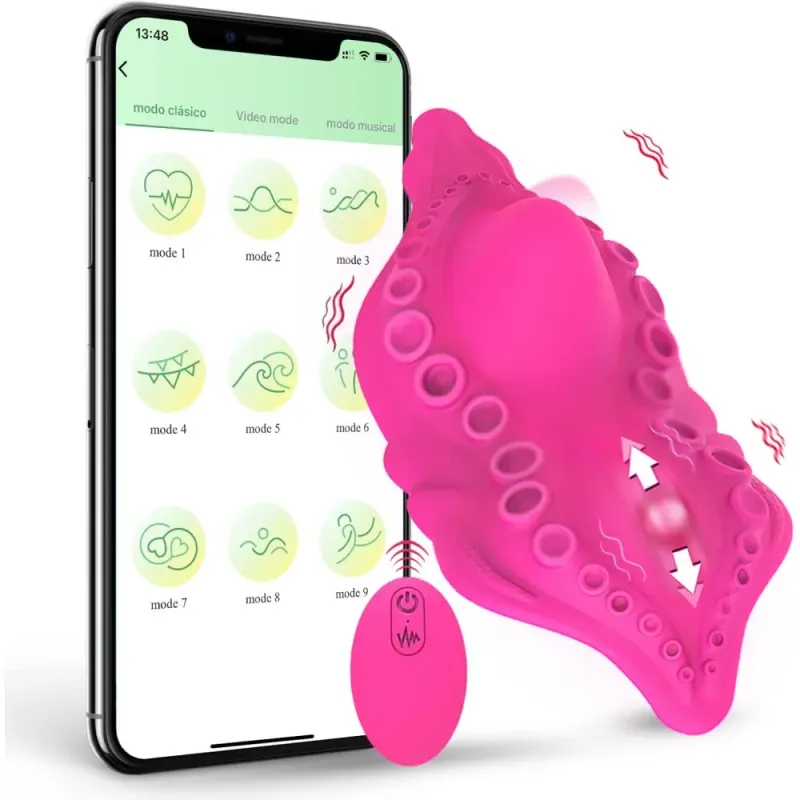 Sea Dream Silicone Rechargeable Panty Vibrator with App and Remote Control