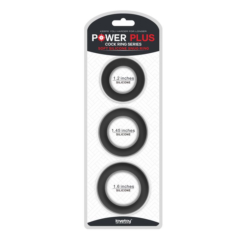 Lovetoy Power Plus Soft Silicone Pro Ring Set