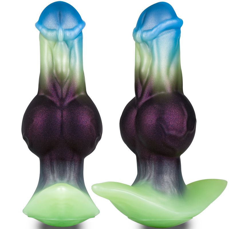 Fantasy Aqua Monster Knot Anal Dildo