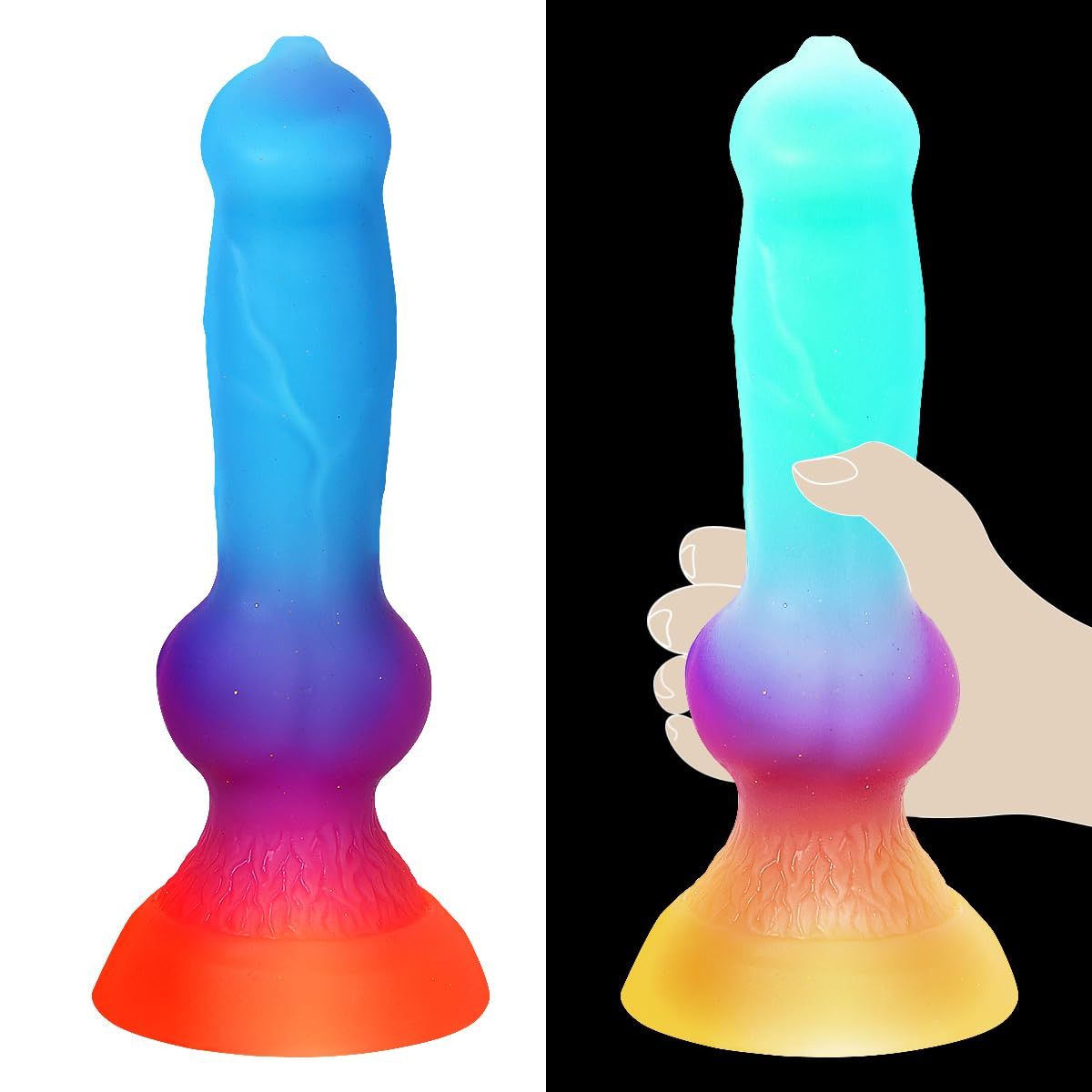Luminous Fantasy Animalistic Dildo With Suction Cup