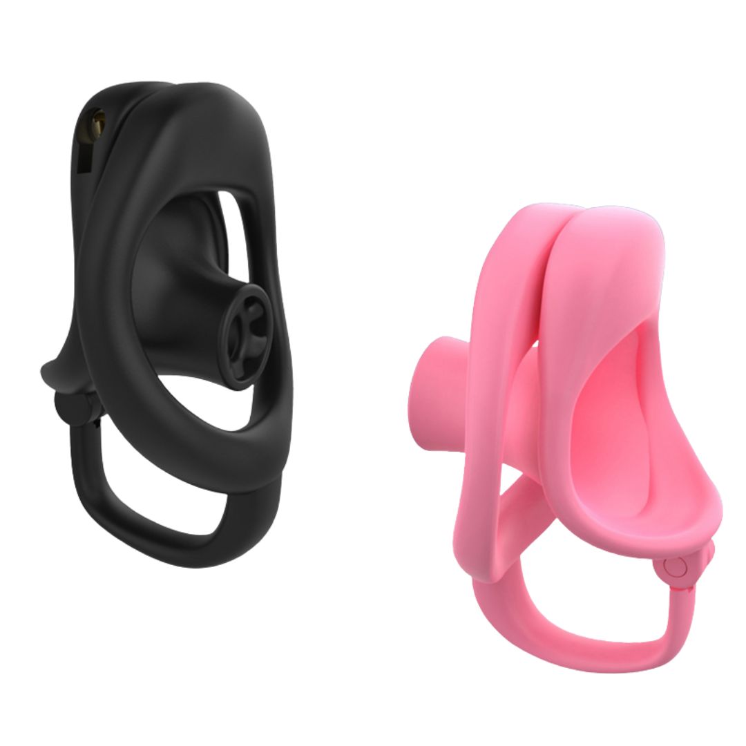 Next-Level Inverted Chastity Cage with Ball Support