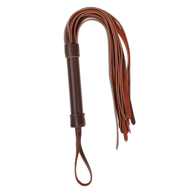 Authentic Leather Flogger with Wrist Strap