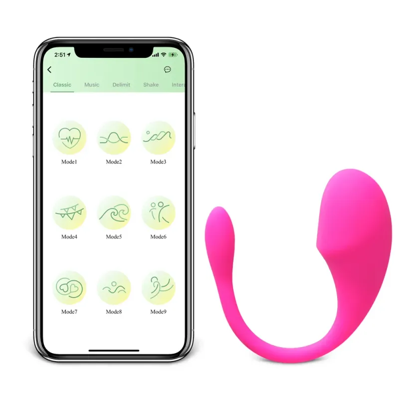 App-Controlled Silicone Rechargeable Egg Vibe
