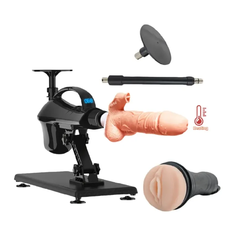 Thrusting Sex Machine – ​Adjustable 4 Attachments &amp; Plug-In Power