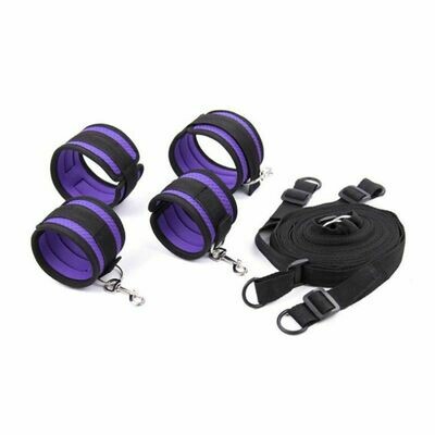 Under Bed Sex Bondage Restraints - Handcuffs Ankle Cuffs Adult Sex Game