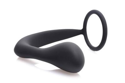 Ass-Gasm Silicone Cockring Male G Spot Plug