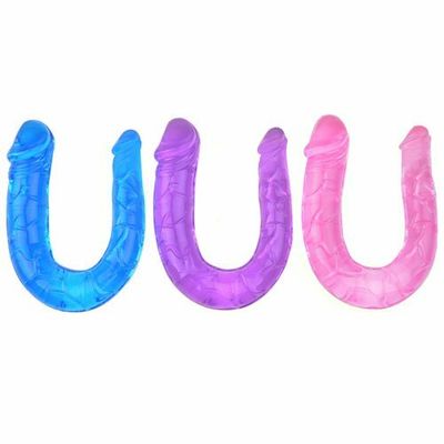 Jelly Double Penetration Dildos Anal Sex Toy - Double Ended Penis