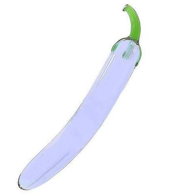 Sexy Veg Eggplant Glass Masturbation or Anal Sex Toy