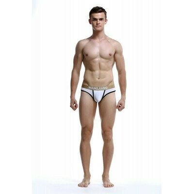 White Mens Thong