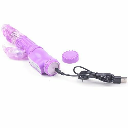 USB Rechargeable Multi Speed Rabbit G-Spot Vibrator