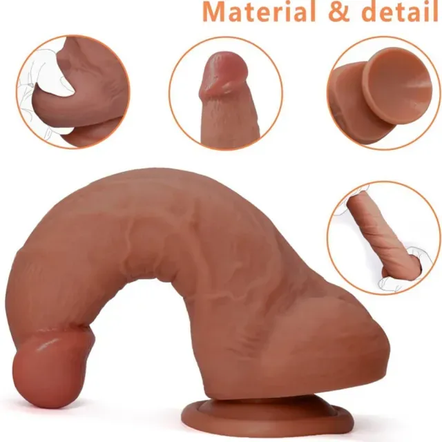 Realistic Fat Dildo with Suction Base