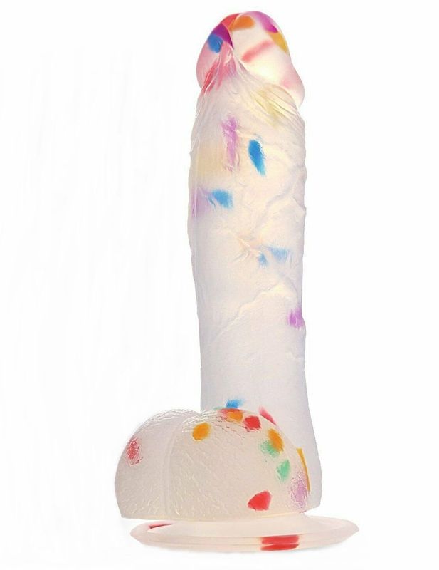 Party Fun Suction Cup Confetti Dildo