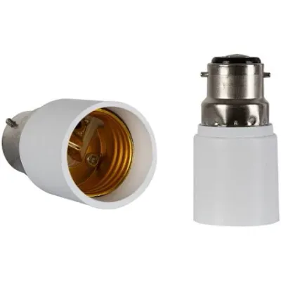 Bayonet B22 Male to E27 Converter