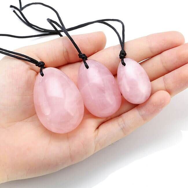 Yoni Eggs Set Rose Quartz