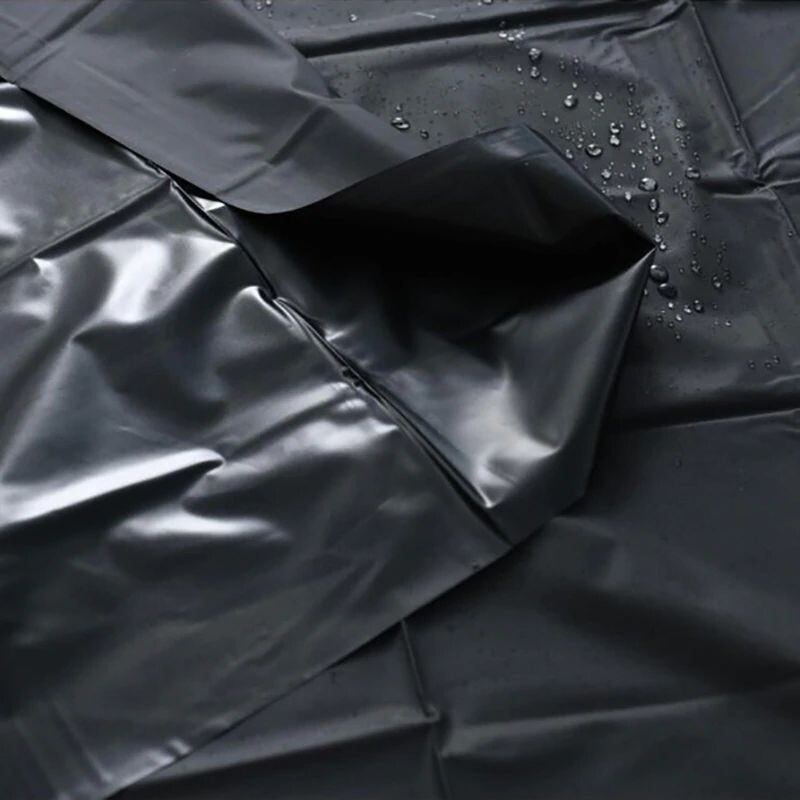 Wet Play Fetish BDSM Bed Sheet, Colour: Black
